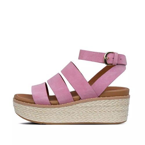 Fitflop ELOISE Espadrille Kilesandaler Dame Rosa | 043915-J