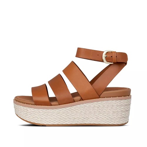 Fitflop ELOISE Espadrille Kilesandaler Dame Brune | 891756-X