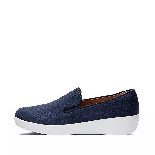 Fitflop SUPERSKATE Loafers Dame Marineblå | 817253-F