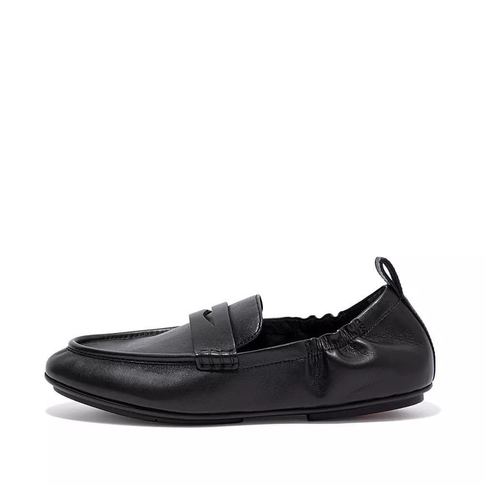 Fitflop ALLEGRO Lær Penny Loafers Dame Svarte | 312560-X