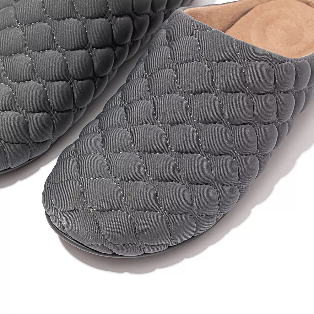 Fitflop CHRISSIE Quilted Tøfler Dame Mørke Grå | 831405-R