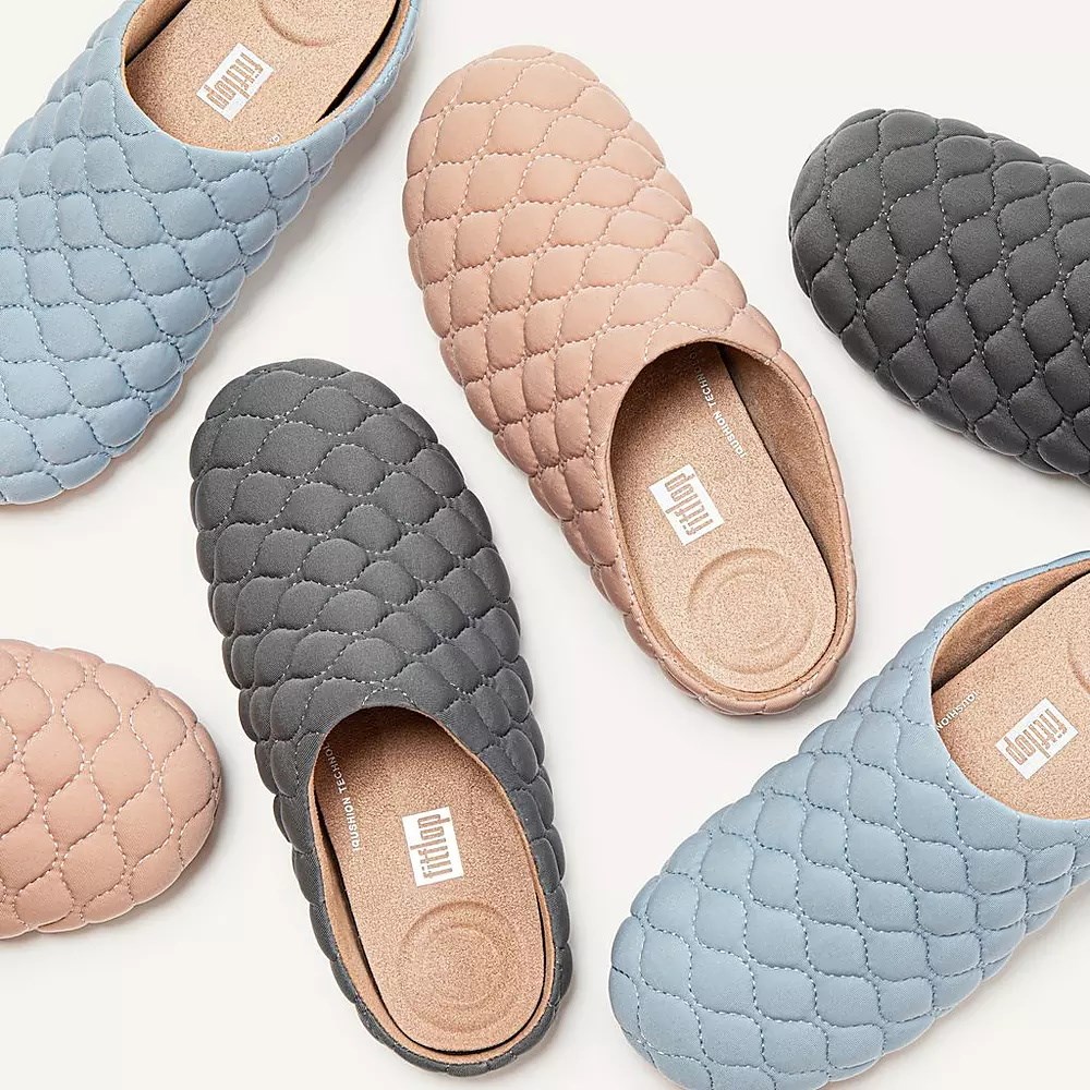 Fitflop CHRISSIE Quilted Tøfler Dame Mørke Grå | 831405-R