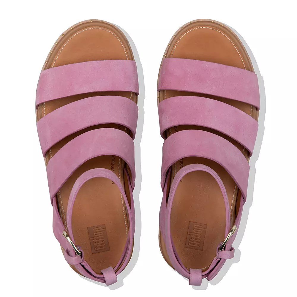 Fitflop ELOISE Espadrille Kilesandaler Dame Rosa | 043915-J