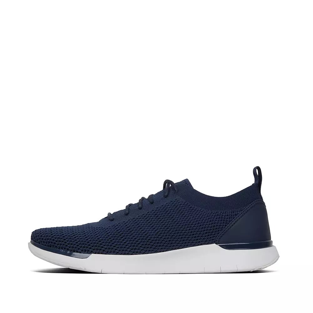 Fitflop FLEXKNIT Joggesko Herre Marineblå | 432619-S