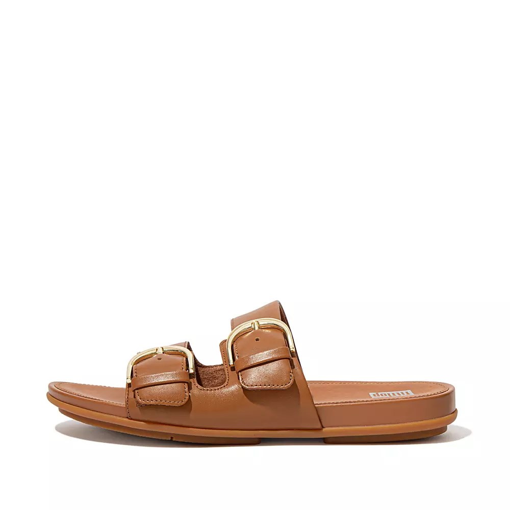 Fitflop GRACIE Spenne Lær Badesandaler Dame Lyse Brune | 675982-A