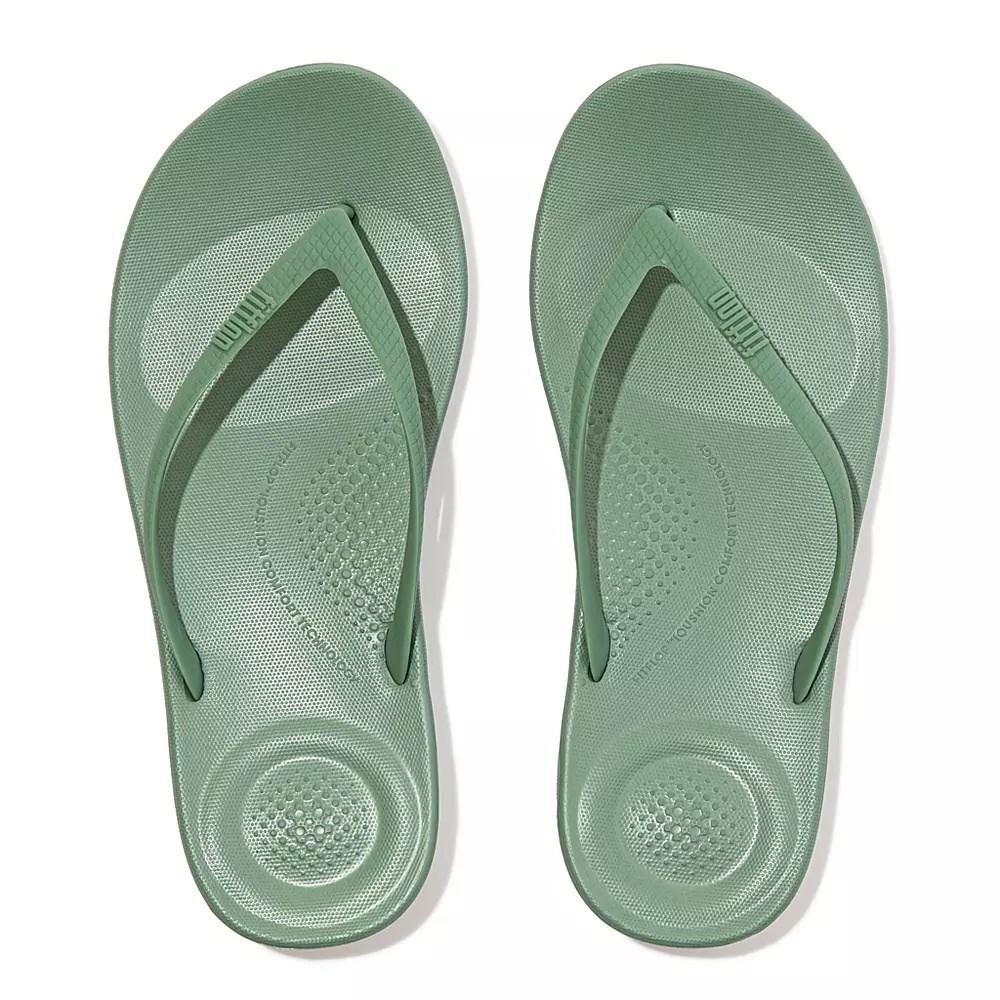 Fitflop IQUSHION Ergonomic Flip Flops Dame Mint | 456182-X