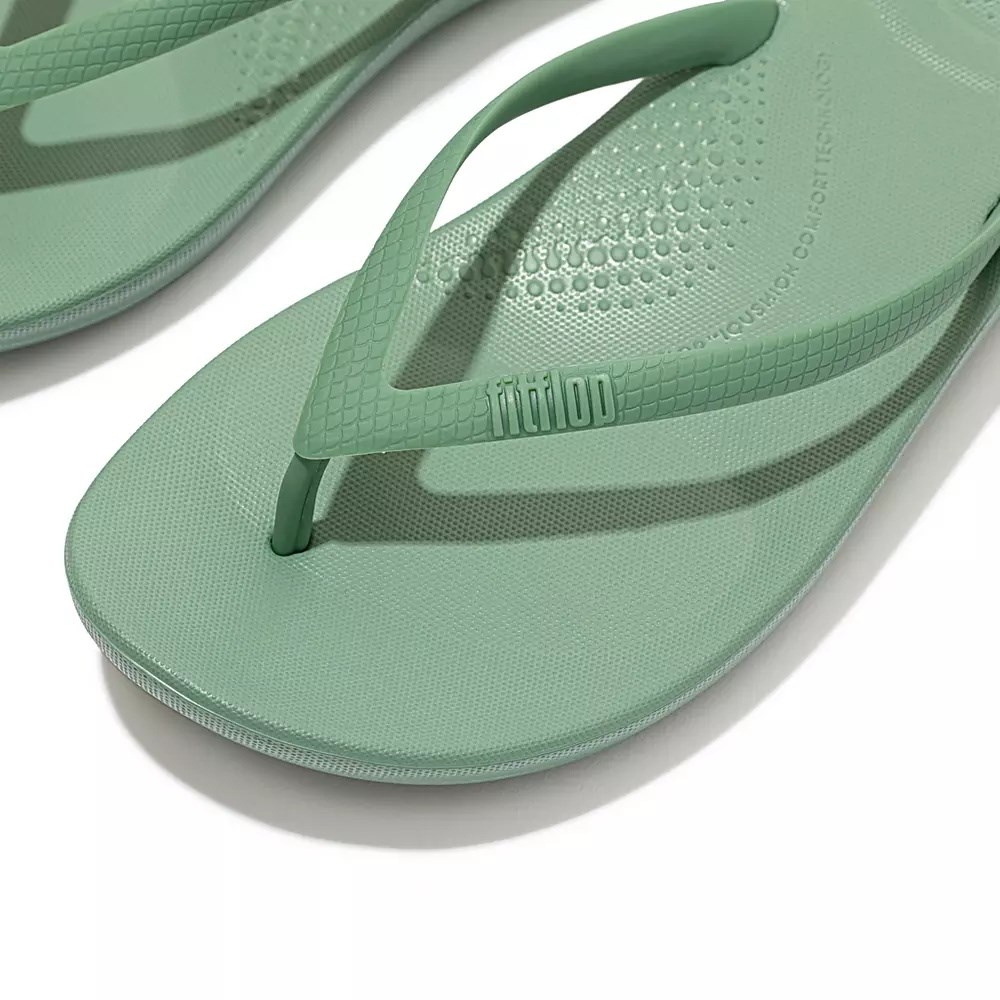 Fitflop IQUSHION Ergonomic Flip Flops Dame Mint | 456182-X