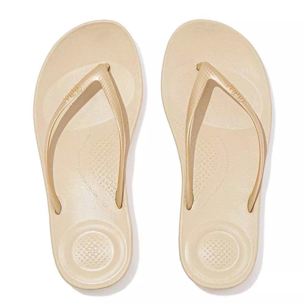 Fitflop IQUSHION Ergonomic Flip Flops Dame Gull | 534179-N