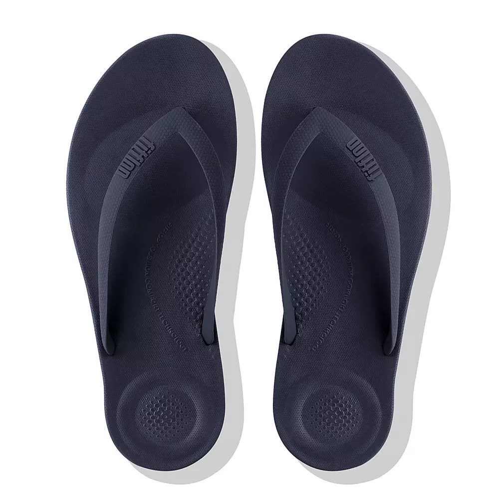 Fitflop IQUSHION Ergonomic Flip Flops Herre Marineblå | 987345-W