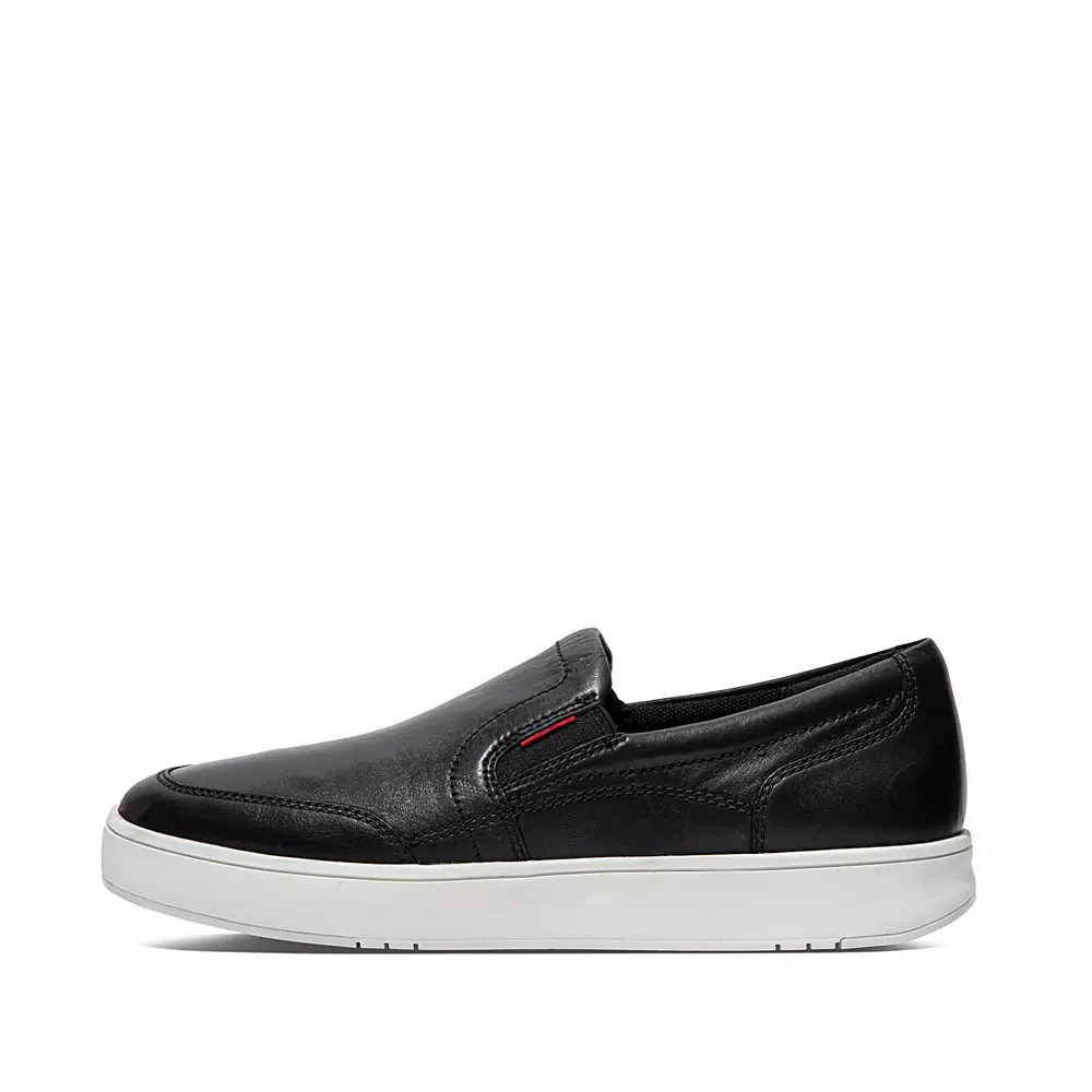 Fitflop RALLY X Lær Slip On Joggesko Herre Svarte | 024169-X