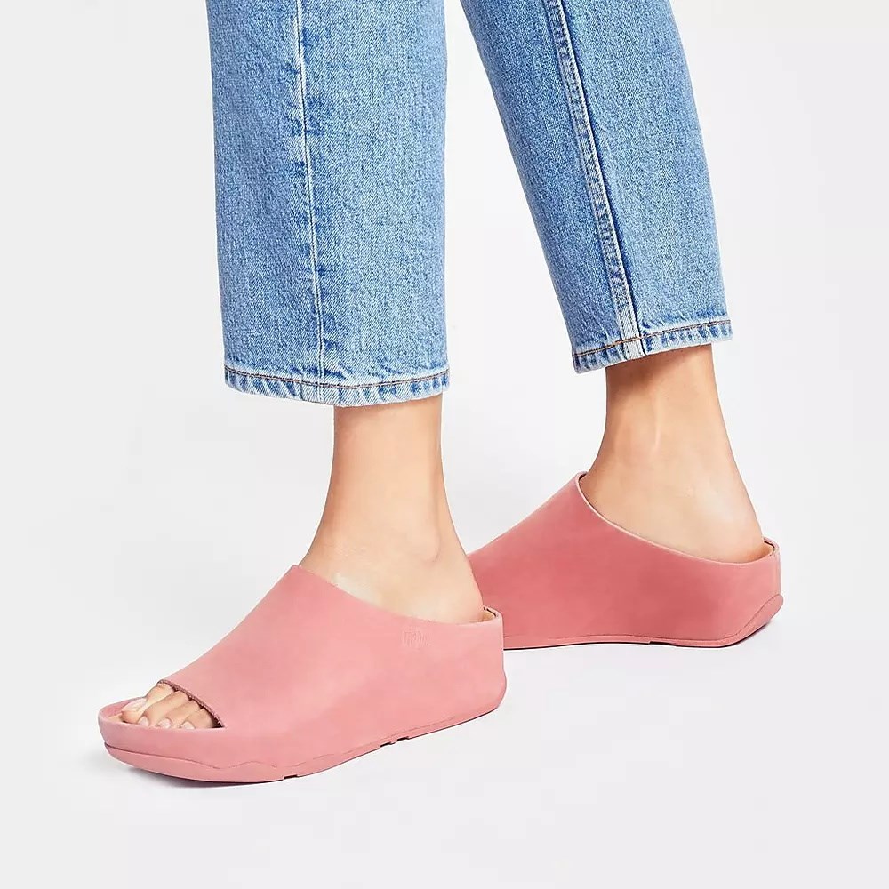 Fitflop SHUV Nubuck Badesandaler Dame Rosa | 173048-Y