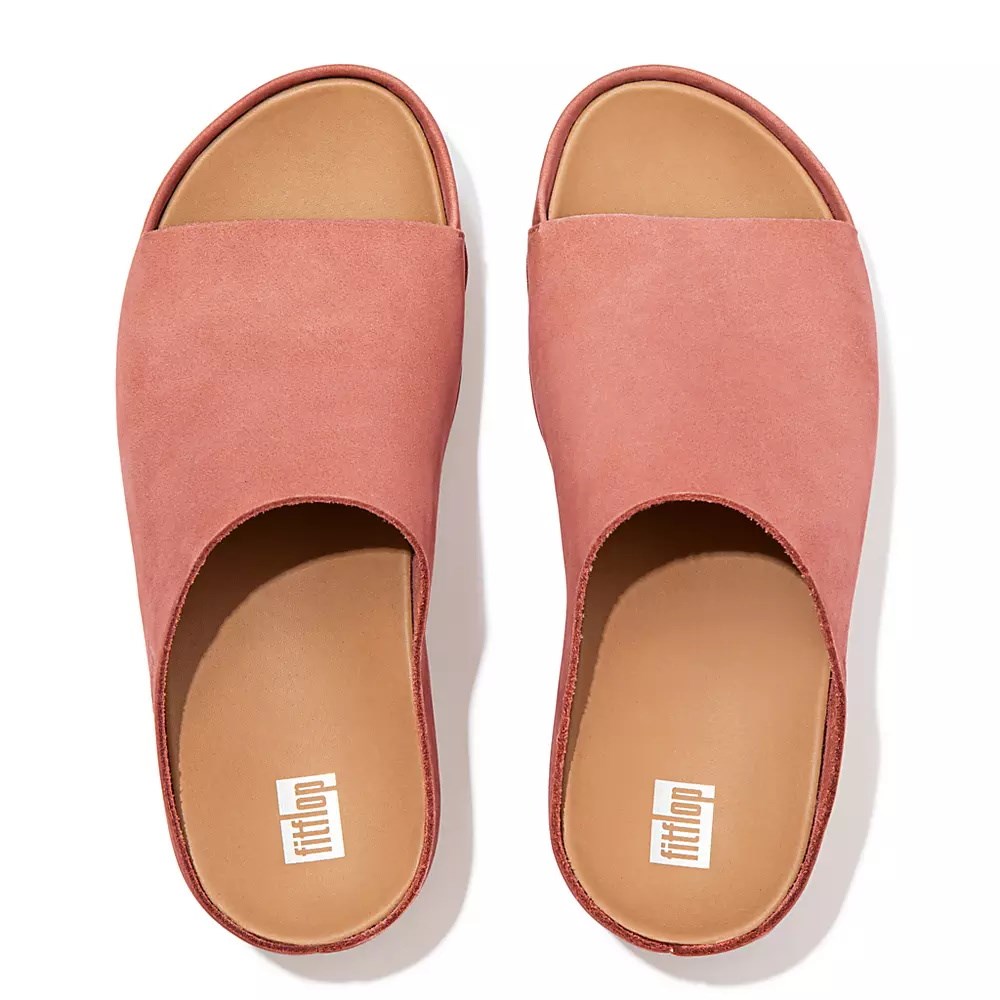 Fitflop SHUV Nubuck Badesandaler Dame Rosa | 173048-Y