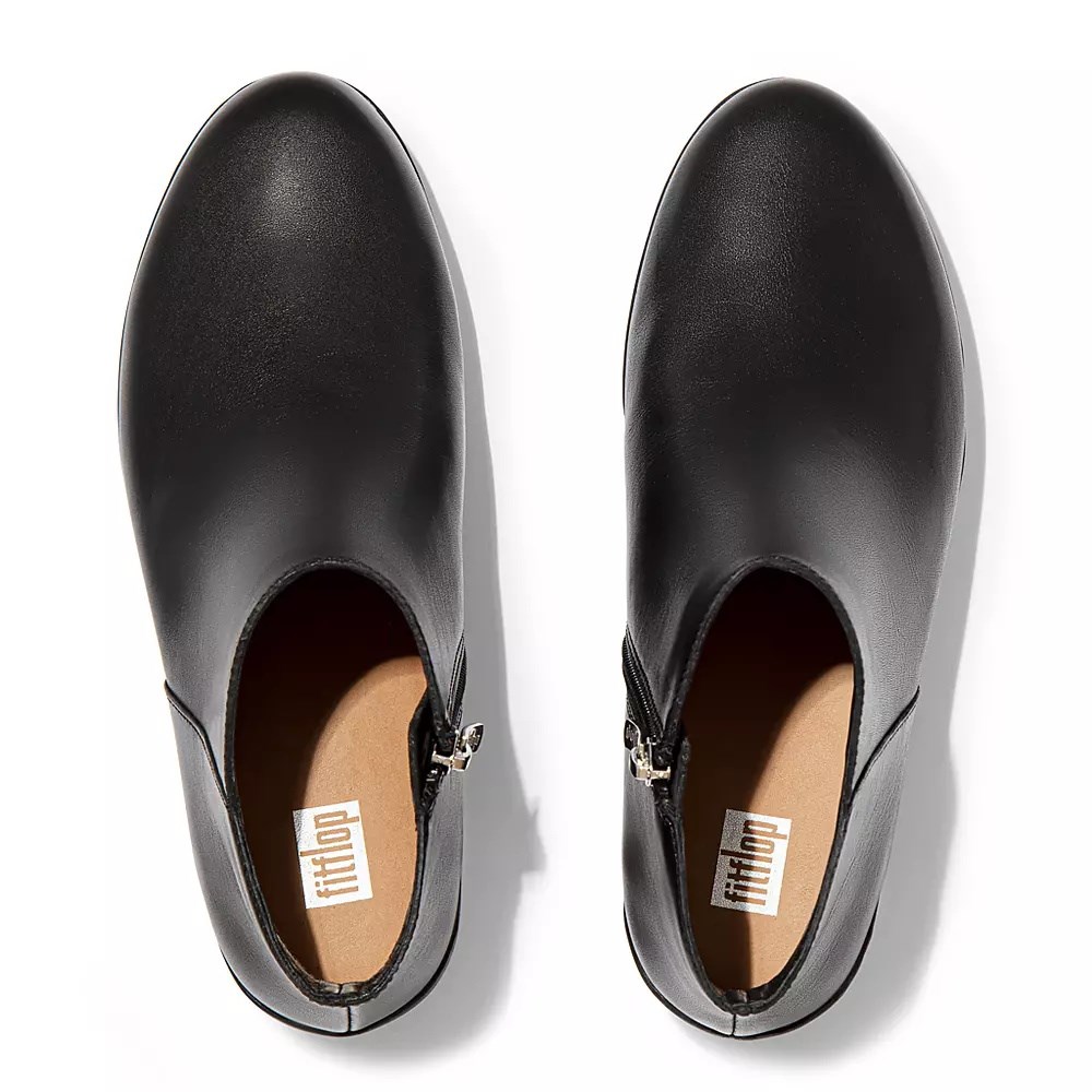 Fitflop SUMI Lær Ankelstøvletter Dame Svarte | 531729-G