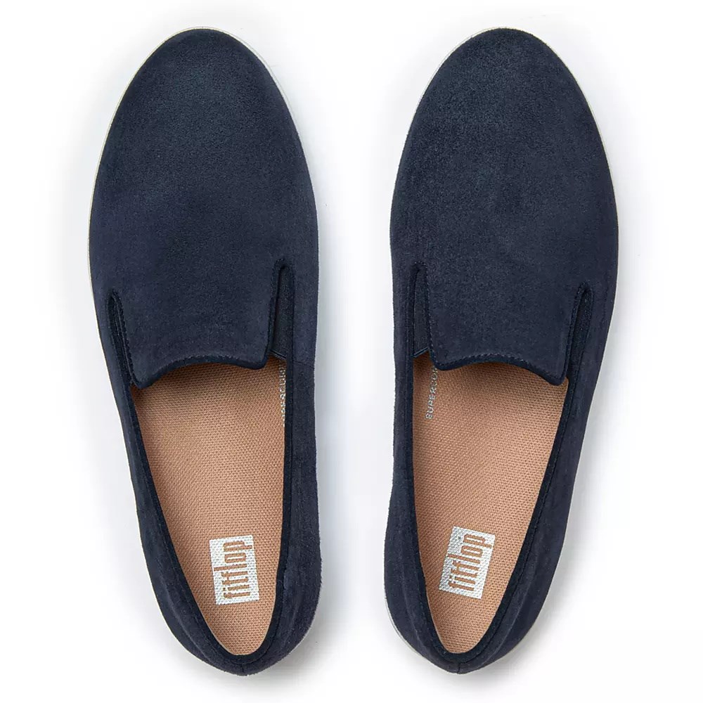 Fitflop SUPERSKATE Loafers Dame Marineblå | 817253-F