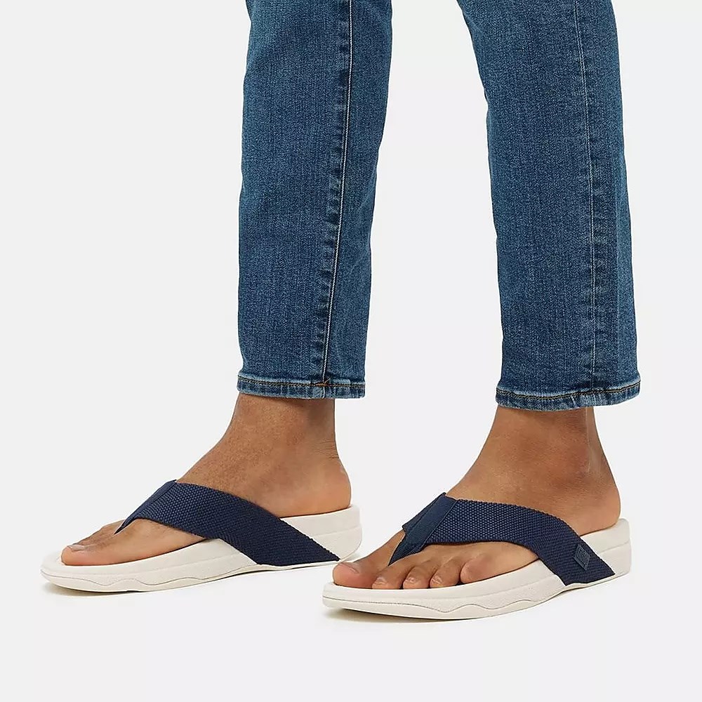 Fitflop SURFER Tå-Post Sandaler Herre Marineblå | 760513-X