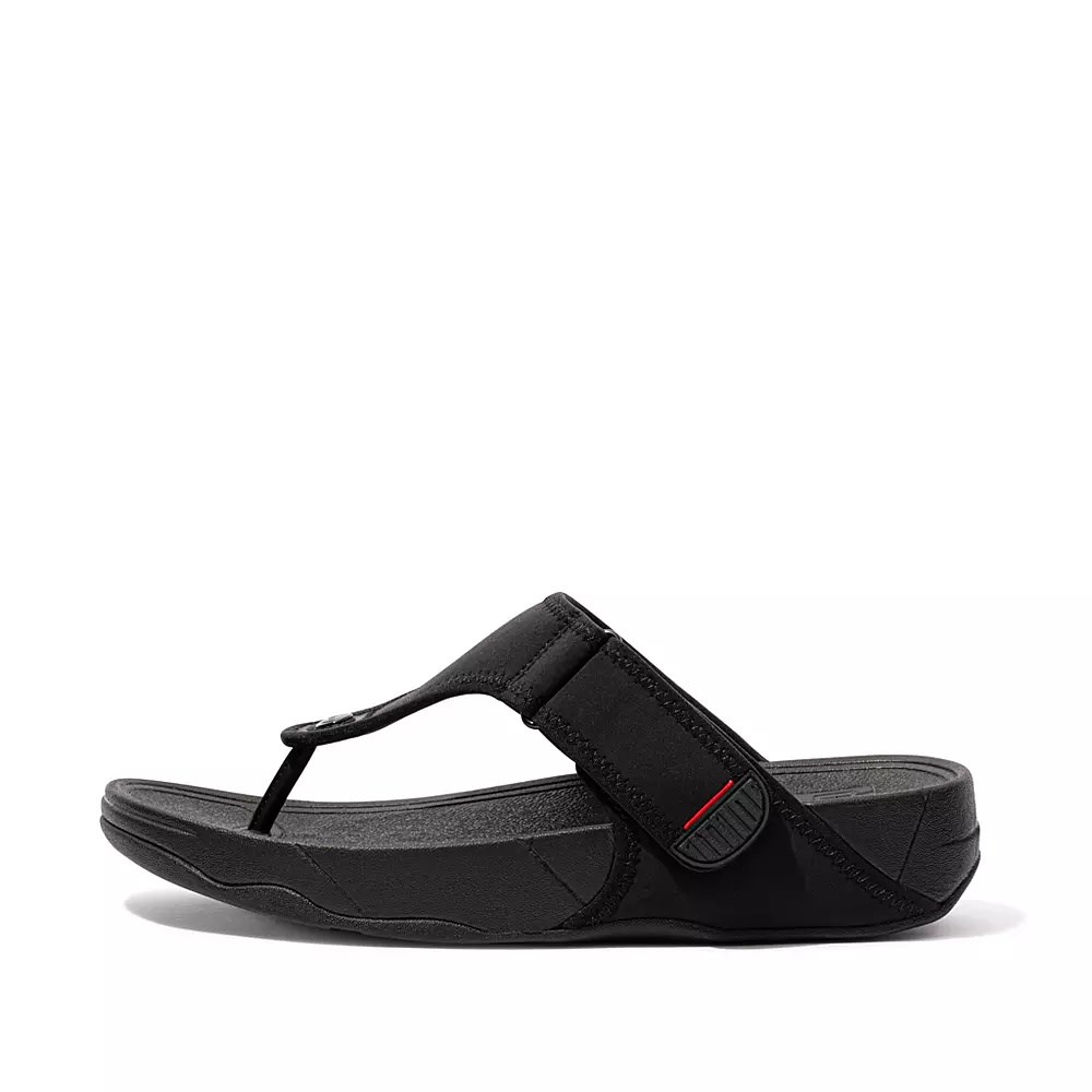 Fitflop TRAKK II Vann-Resistant Tå-Post Sandaler Herre Svarte | 218947-P