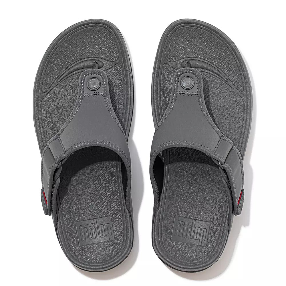 Fitflop TRAKK II Vann-Resistant Tå-Post Sandaler Herre Grå | 368092-L