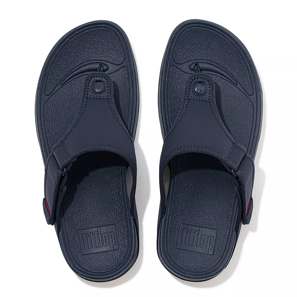 Fitflop TRAKK II Vann-Resistant Tå-Post Sandaler Herre Marineblå | 684059-K