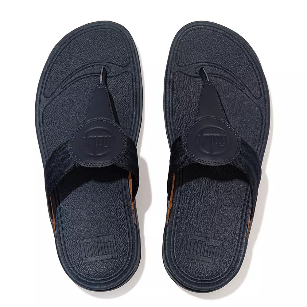 Fitflop WALKSTAR Webbing Tå-Post Sandaler Dame Marineblå | 340187-R