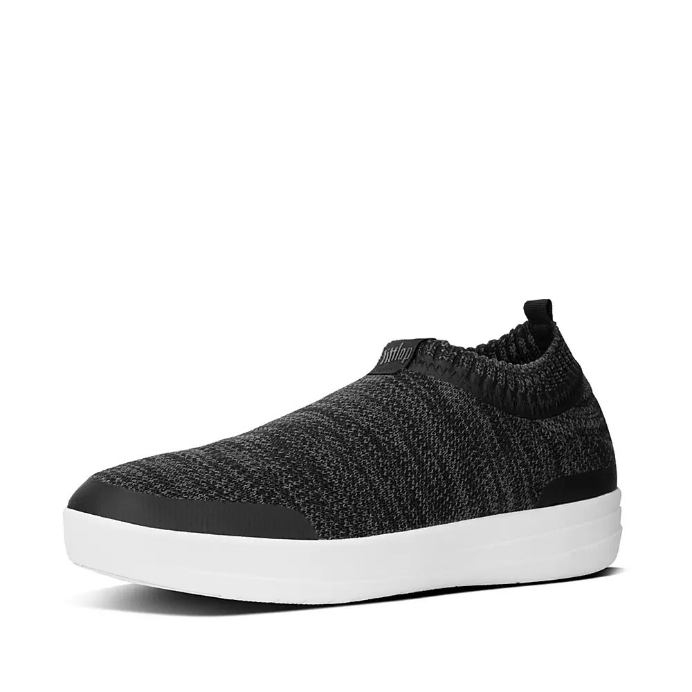 Fitflop ÜBERKNIT Slip On Joggesko Dame Mørke Grå | 287643-V