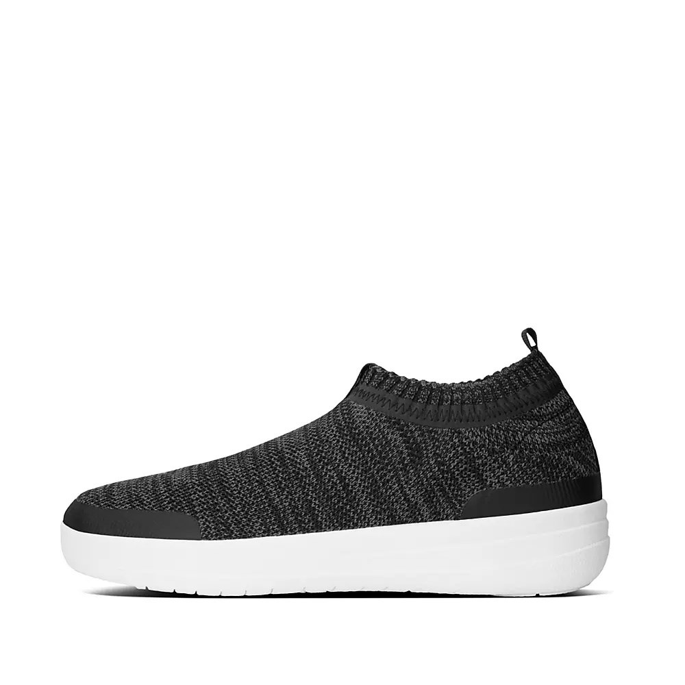 Fitflop ÜBERKNIT Slip On Joggesko Dame Mørke Grå | 287643-V