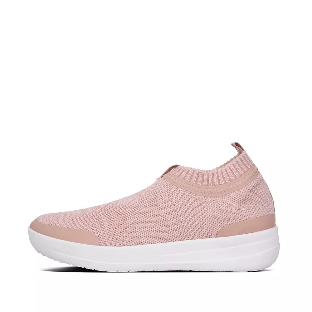 Fitflop ÜBERKNIT Slip On Joggesko Dame Rosa | 362905-R