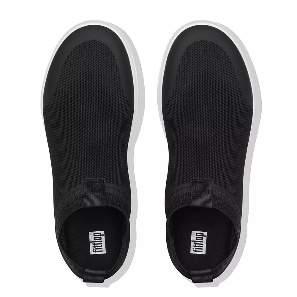 Fitflop ÜBERKNIT Slip On Joggesko Herre Svarte | 269180-L