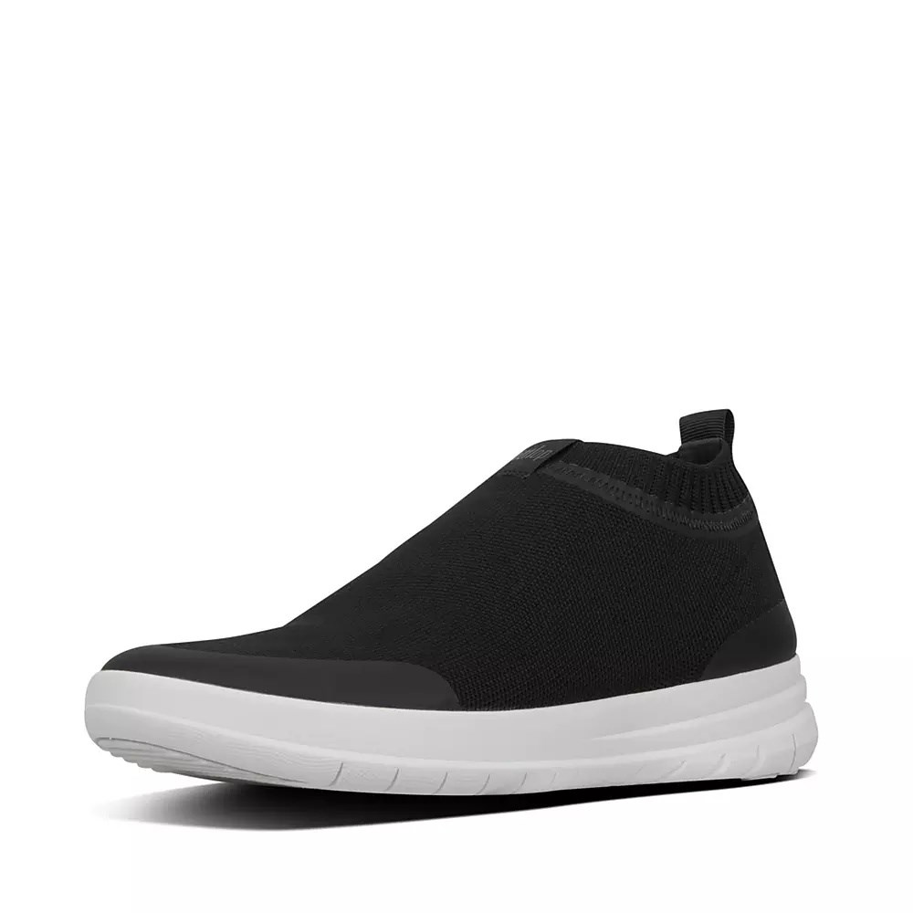 Fitflop ÜBERKNIT Slip On Joggesko Herre Svarte | 269180-L