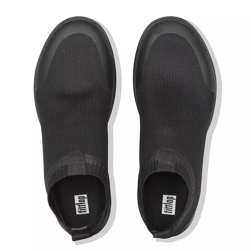 Fitflop ÜBERKNIT Slip On Joggesko Herre Svarte | 392167-M